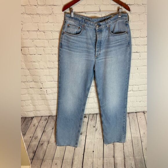 RAG AND BONE Alex Non stretch High Waist Straight Leg Fly buttons Jeans - Picture 2 of 14